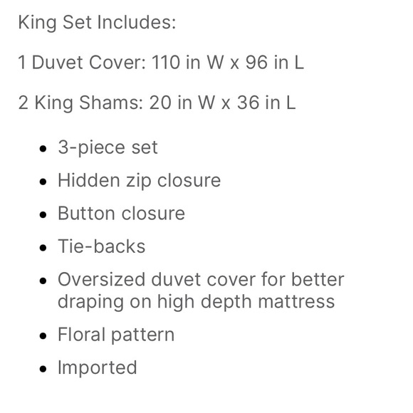 NWT N Natori King/California King Duvet Cover Set Indigo Sakura Blossom - Picture 10 of 13